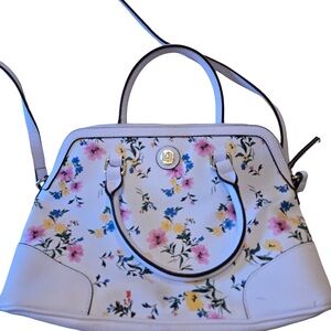 Liz Claiborne Nayla Dome Floral Satchel Crossbody Bag